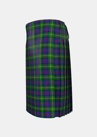 Traditional_McComb_Tartan_kilt_left_image_with_pleated_design_and_adjustable_buckles_for_men