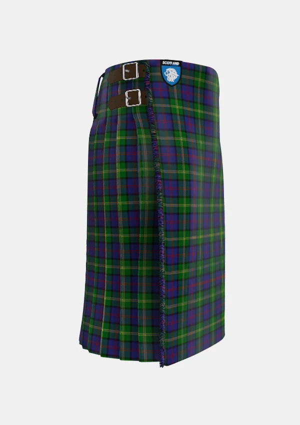 Traditional_McComb_Tartan_kilt_right_image_with_pleated_design_and_adjustable_buckles_for_men