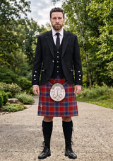 Traditional_McCready_Tartan_7625_Kilt_and_Argyle_Jacket_Kilt_Outfit_front_image