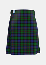 Traditional_McEwan_Tartan_kilt_2299_front_image_with_pleated_design_and_adjustable_buckles_for_men