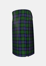 Traditional_McEwan_Tartan_kilt_2299_left_image_with_pleated_design_and_adjustable_buckles_for_men