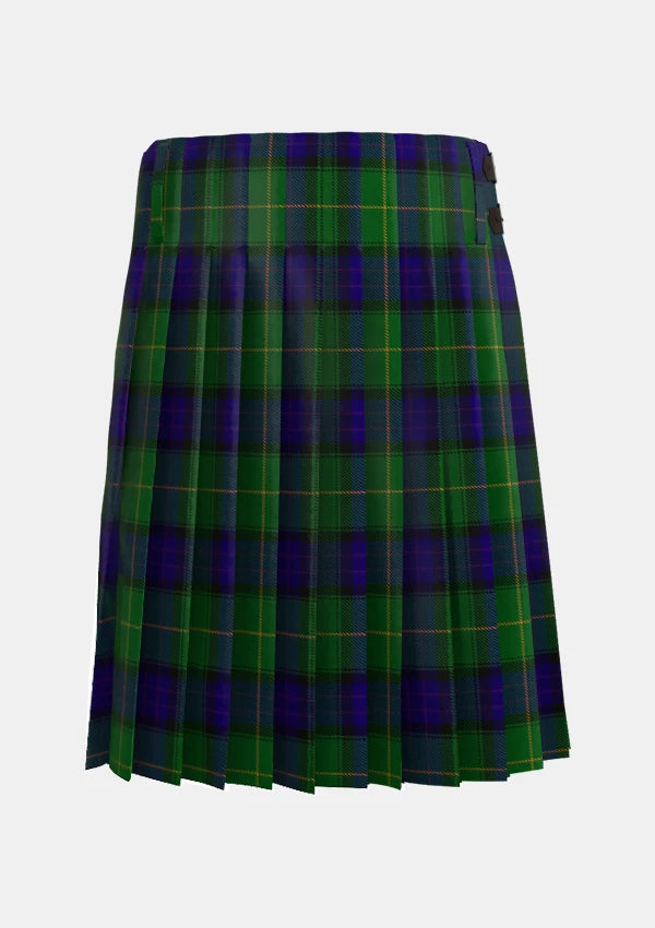 Traditional_McFadden_Tartan_kilt_2656_back_image_with_pleated_design_and_adjustable_buckles_for_men