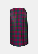 Traditional_McGlynn_Tartan_6020_kilt_left_image_with_pleated_design_and_adjustable_buckles_for_men