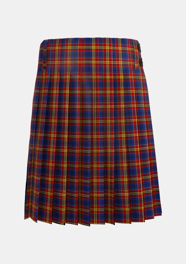 Traditional_McGurk_Personal_Tartan_7159_kilt_back_image_with_pleated_design_and_adjustable_buckles_for_men