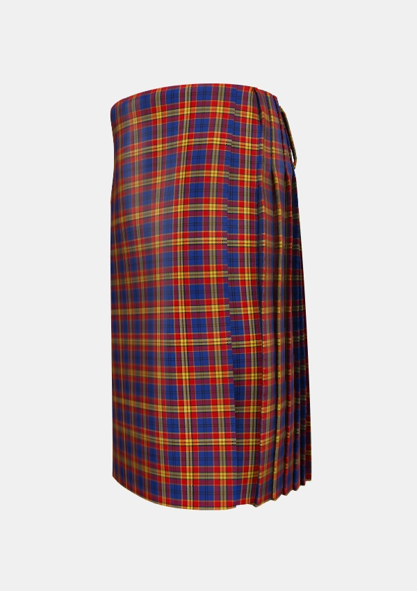 Traditional_McGurk_Personal_Tartan_7159_kilt_left_image_with_pleated_design_and_adjustable_buckles_for_men