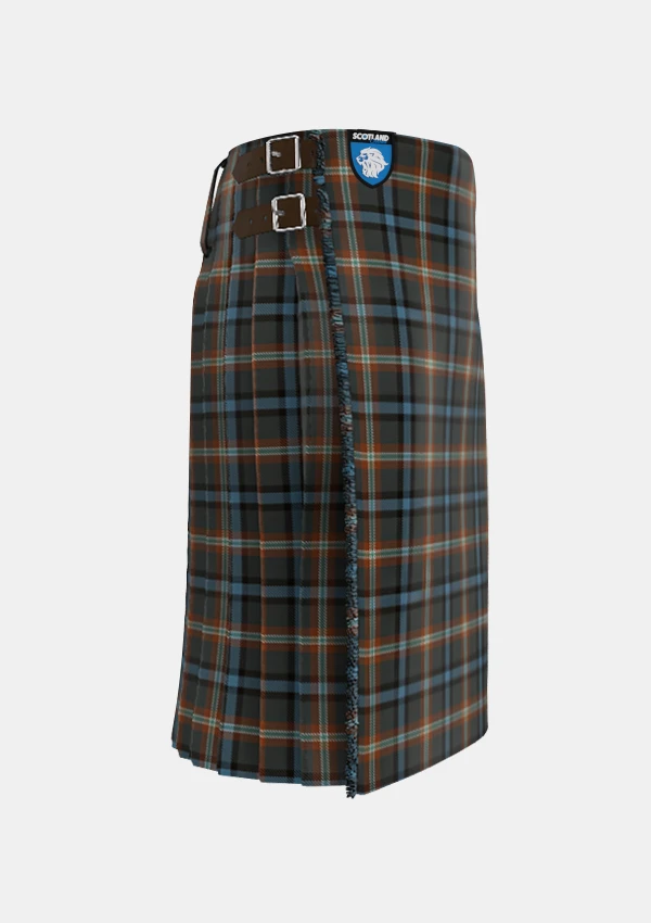 Traditional_McHale_Barry_Tartan_10708_kilt_right_image_with_pleated_design_and_adjustable_buckles_for_men