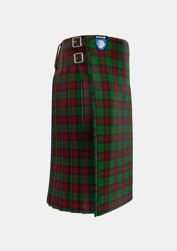 Traditional_McInery_Personal_Tartan_3391_kilt_right_image_with_pleated_design_and_adjustable_buckles_for_men