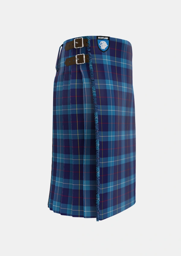 Traditional_McKerrell_of_Hillhouse_Tartan_1758_kilt_right_image_with_pleated_design_and_adjustable_buckles_for_men