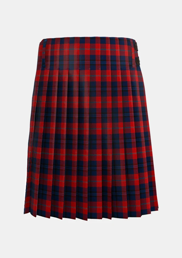 Traditional_McKnight_Tartan_kilt_back_image_with_pleated_design_and_adjustable_buckles_for_men