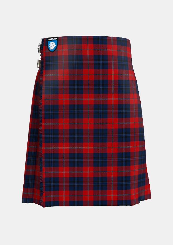 Traditional_McKnight_Tartan_kilt_front_image_with_pleated_design_and_adjustable_buckles_for_men