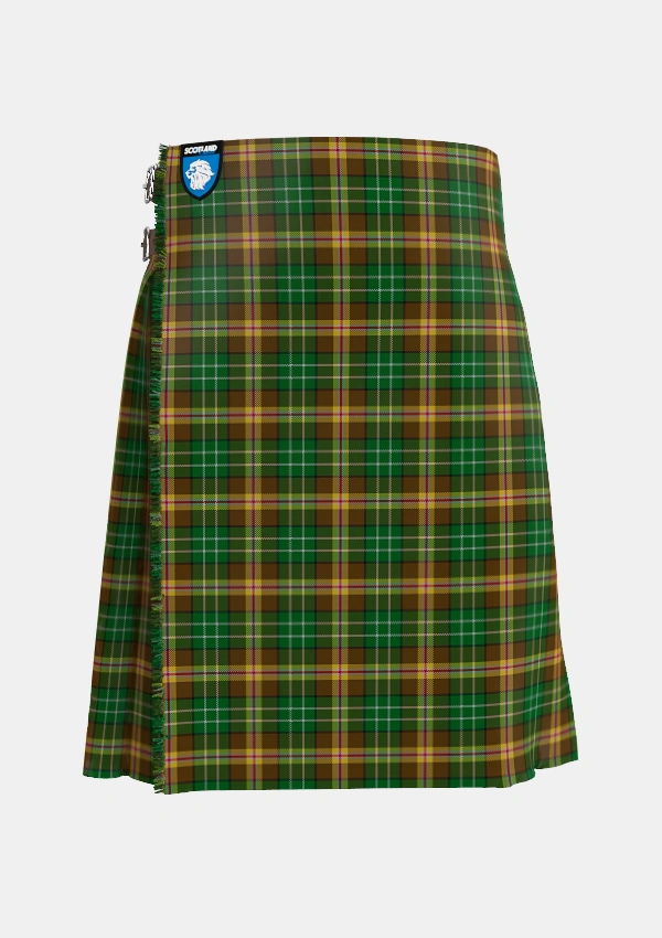 Traditional_McShane_Personal_Tartan_4111_kilt_front_image_with_pleated_design_and_adjustable_buckles_for_men