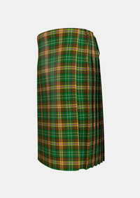 Traditional_McShane_Personal_Tartan_4111_kilt_left_image_with_pleated_design_and_adjustable_buckles_for_men