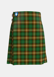 Traditional_McShane_Tartan_kilt_4111_front_image_with_pleated_design_and_adjustable_buckles_for_men