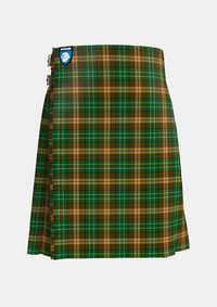 Traditional_McShane_Tartan_kilt_4111_front_image_with_pleated_design_and_adjustable_buckles_for_men