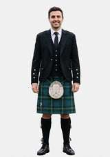 Traditional_Mcconnell_tartan_141_Kilt_and_Argyle_Jacket_Kilt_Outfits_front_image