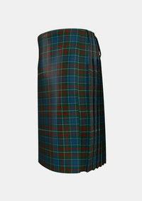 Traditional_Mcconnell_tartan_left_image_with_pleated_design_and_adjustable_buckles_for_men