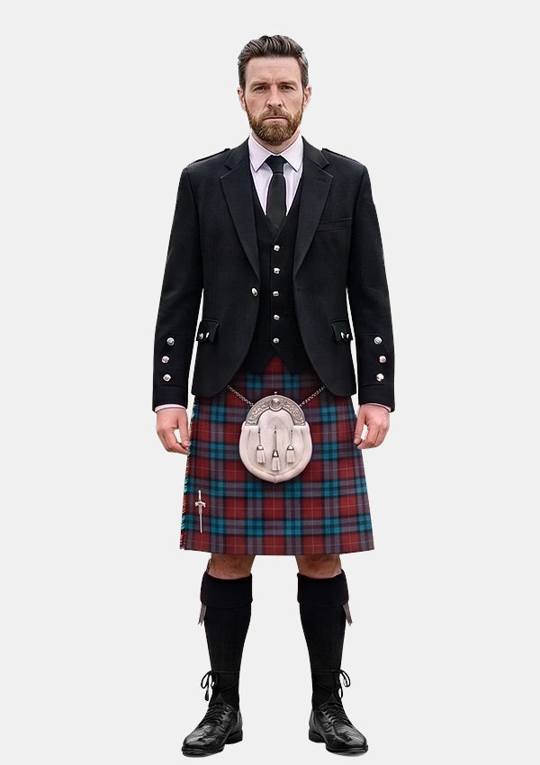 Traditional_Mccurdy_Stribbling_Tartan_10284_Kilt_and_Argyle_Jacket_Kilt_Outfits_front_image