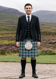 Traditional_Mcneil_tartan_1974_Kilt_and_Argyle_Jacket_Kilt_Outfit_front_image