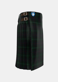 Traditional_Meiklejohn_Tartan_kilt_3175_right_image_with_pleated_design_and_adjustable_buckles_for_men