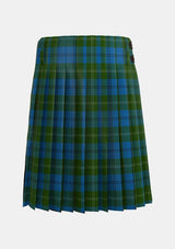 Traditional_Melville_Two_black_lines_Tartan_1050_kilt_back_image_with_pleated_design_and_adjustable_buckles_for_men