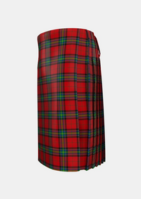 Traditional_Mensah_Tartan_6216_kilt_left_image_with_pleated_design_and_adjustable_buckles_for_men