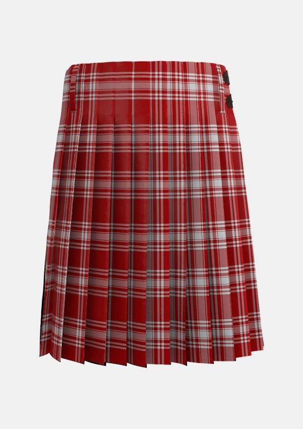 Traditional_Menzies_1815_Tartan_1699_kilt_back_image_with_pleated_design_and_adjustable_buckles_for_men