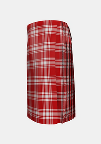 Traditional_Menzies_1815_Tartan_1699_kilt_left_image_with_pleated_design_and_adjustable_buckles_for_men
