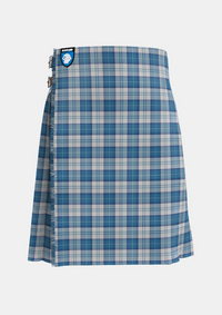 Traditional_Menzies_Dress_Blue_White_Tartan_1756_kilt_front_image_with_pleated_design_and_adjustable_buckles_for_men