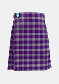 Traditional_Menzies_Mauve_and_White_Tartan_648_kilt_front_image_with_pleated_design_and_adjustable_buckles_for_men