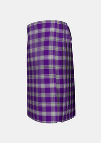 Traditional_Menzies_Mauve_and_White_Tartan_648_kilt_left_image_with_pleated_design_and_adjustable_buckles_for_men