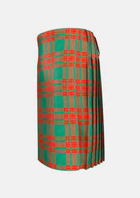 Traditional_Menzies_tartan_894_left_image_with_pleated_design_and_adjustable_buckles_for_men