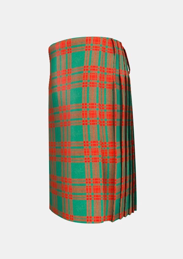Traditional_Menzies_tartan_894_left_image_with_pleated_design_and_adjustable_buckles_for_men