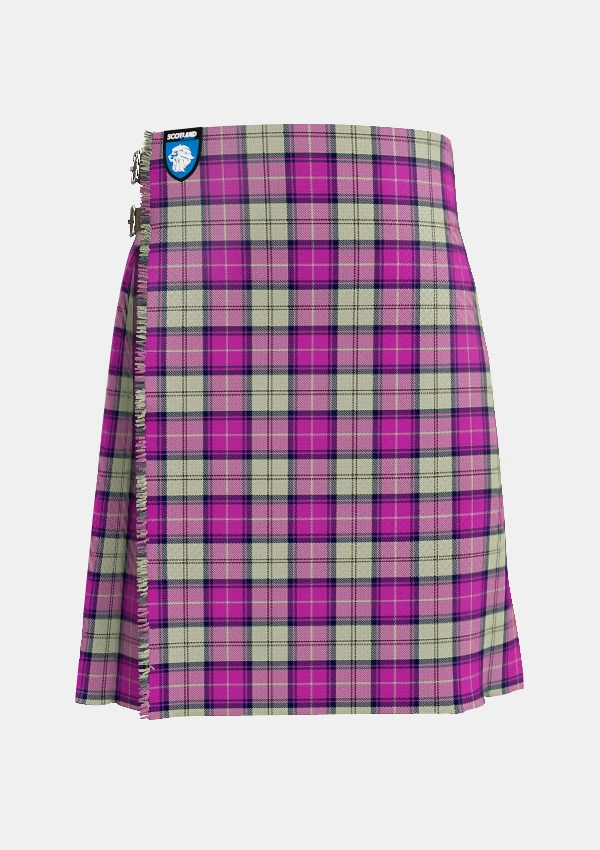 Traditional_Merida_Dance_Tartan_kilt_front_image_with_pleated_design_and_adjustable_buckles_for_men