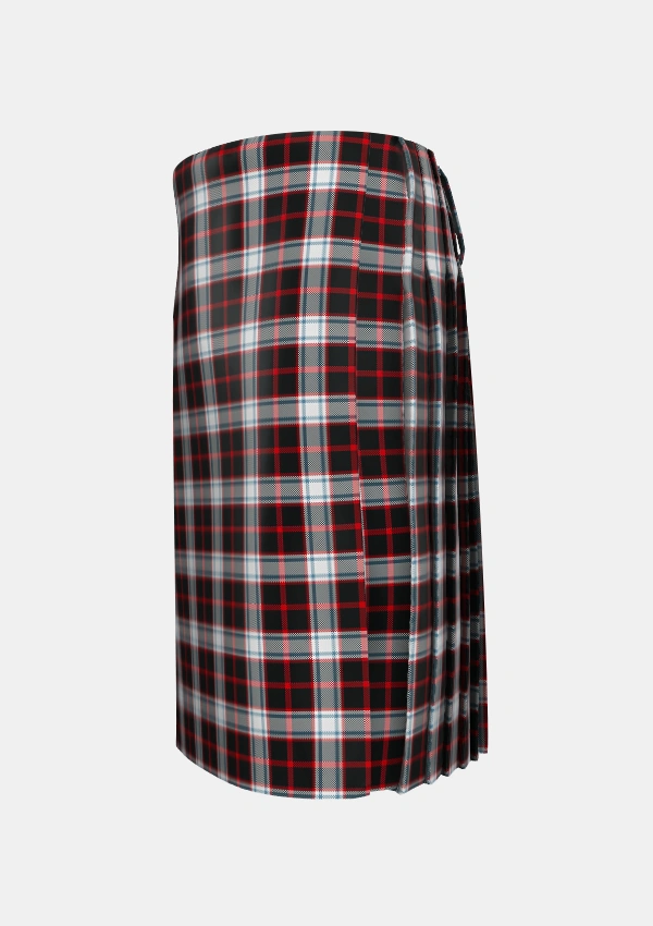 Traditional_Merrilees_Tartan_1602_kilt_left_image_with_pleated_design_and_adjustable_buckles_for_men