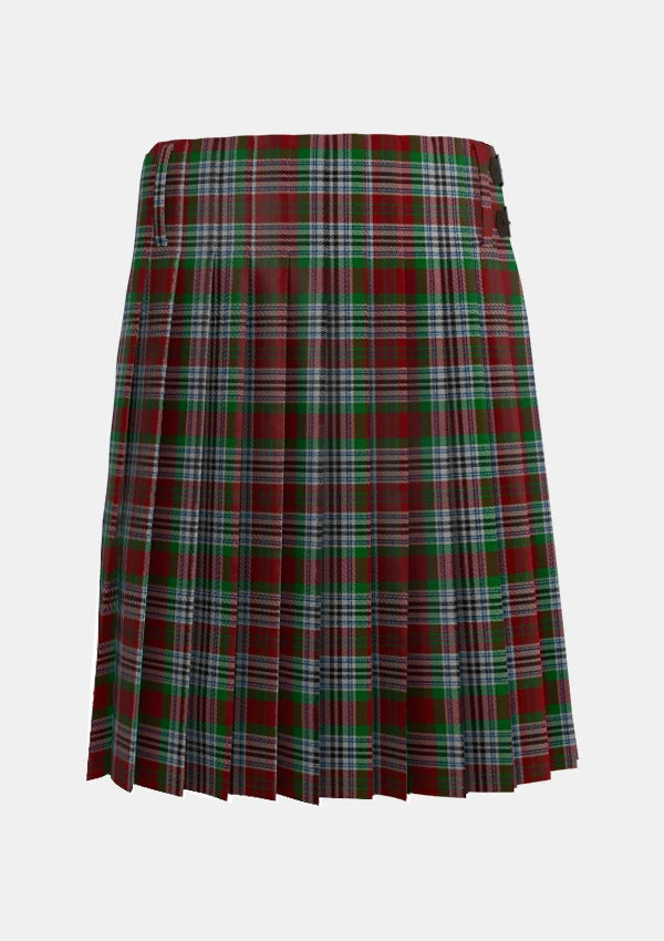 Traditional_Metcalf_Tartan_kilt_back_image_with_pleated_design_and_adjustable_buckles_for_men