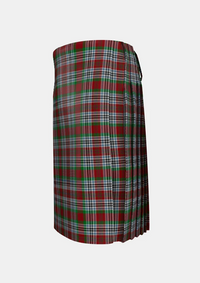 Traditional_Metcalf_Tartan_kilt_left_image_with_pleated_design_and_adjustable_buckles_for_men