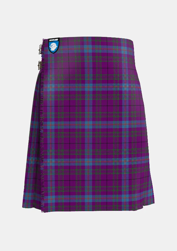Traditional_Michie_Tartan_kilt_front_image_with_pleated_design_and_adjustable_buckles_for_men