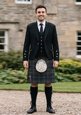 Traditional_Midnight_Pride_Tartan_Kilt_and_Argyle_Jacket_Kilt_Outfit_front_image