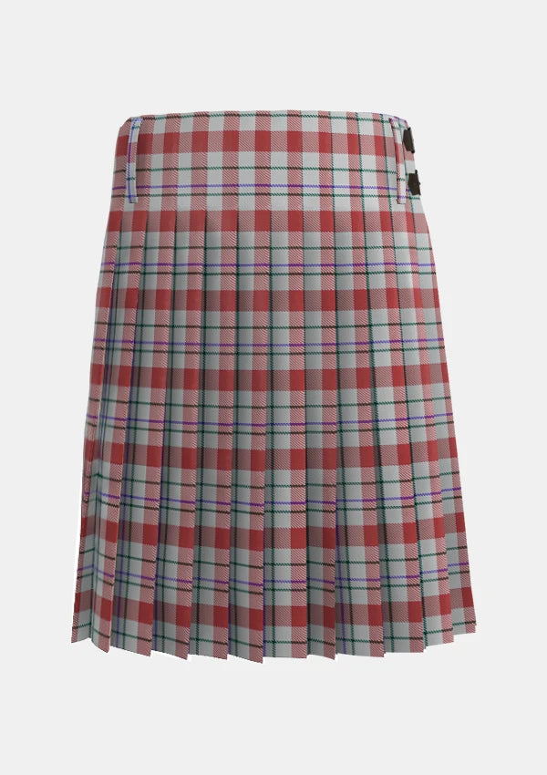 Traditional_Milne_Tartan_kilt_634_back_image_with_pleated_design_and_adjustable_buckles_for_men