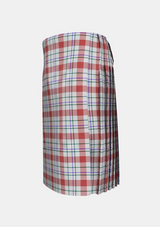 Traditional_Milne_Tartan_kilt_634_left_image_with_pleated_design_and_adjustable_buckles_for_men