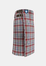 Traditional_Milne_Tartan_kilt_634_right_image_with_pleated_design_and_adjustable_buckles_for_men