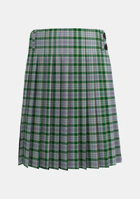 Traditional_Milne_dress_green_Tartan_3196_kilt_back_image_with_pleated_design_and_adjustable_buckles_for_men