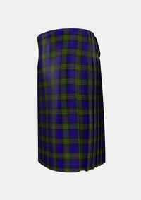 Traditional_Minnick_Tartan_3476_kilt_left_image_with_pleated_design_and_adjustable_buckles_for_men