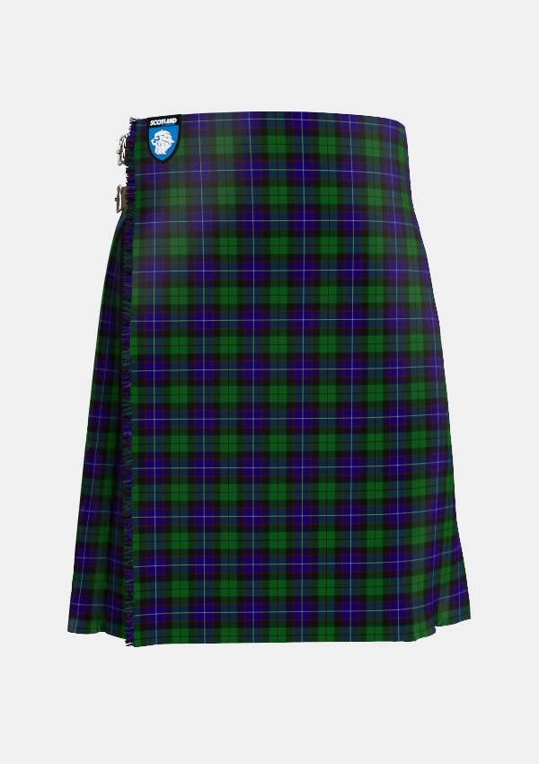 Traditional_Mitchell_2_Tartan_3178_kilt_front_image_with_pleated_design_and_adjustable_buckles_for_men