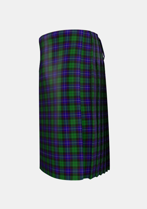 Traditional_Mitchell_2_Tartan_3178_kilt_left_image_with_pleated_design_and_adjustable_buckles_for_men