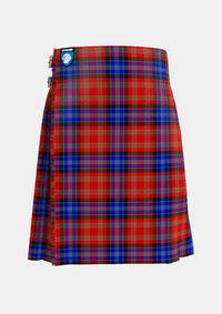 Traditional_Moir_Tartan_kilt_10326_front_image_with_pleated_design_and_adjustable_buckles_for_men
