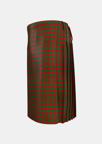Traditional_Moncreiffe_Tartan_963_kilt_left_image_with_pleated_design_and_adjustable_buckles_for_men