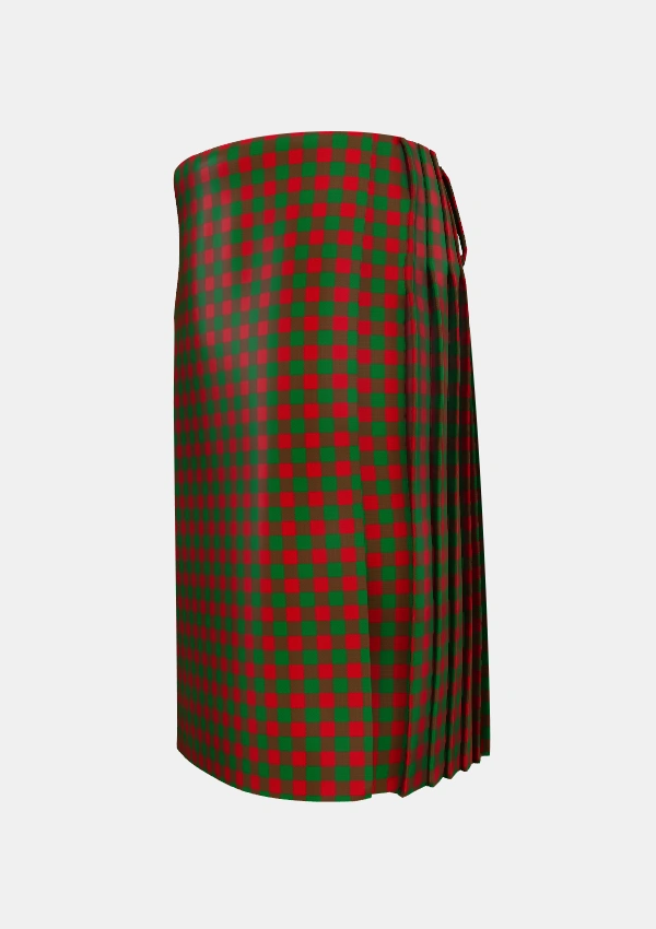 Traditional_Moncreiffe_Tartan_963_kilt_left_image_with_pleated_design_and_adjustable_buckles_for_men
