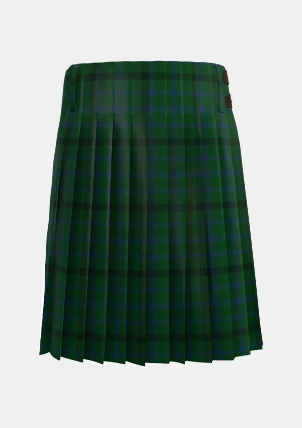 Traditional_Montgomerie_Tartan_kilt_back_image_with_pleated_design_and_adjustable_buckles_for_men