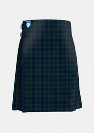 Traditional_Montgomery_2_Tartan_114_kilt_front_image_with_pleated_design_and_adjustable_buckles_for_men